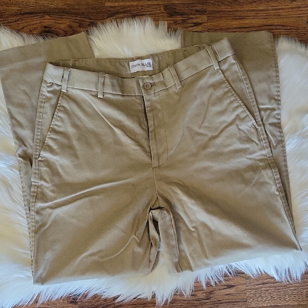 Men's Khaki Chinos by John Blair